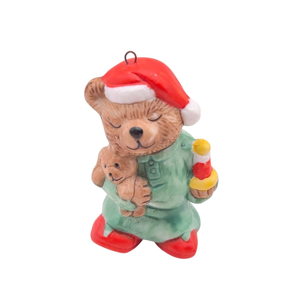 Vintage 1993 Traditions 7-Eleven Citgo Sweet Dreams Bear Porcelain Ornament